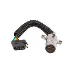 4-way Round Vehicle Connector to 4-way Flat  Adapter