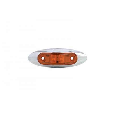 Amber LED Marker & Clearance Light w/ Bezel