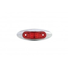 Red LED Marker & Clearance Light w/ Bezel