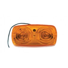 Amber LED Double Bulls-eye Clearance Light