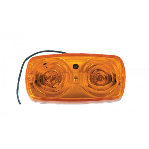 Amber LED Double Bulls-eye Clearance Light