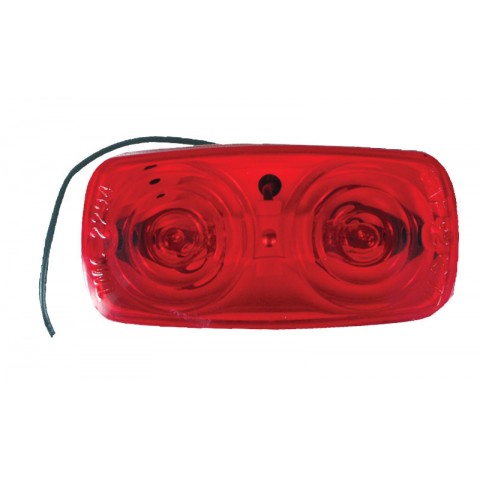 Red LED Double Bulls-eye Clearance Light